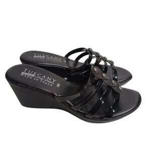 Tuscany Resort by Easy Street Slide On Wedge Sandals NEW Sz 8